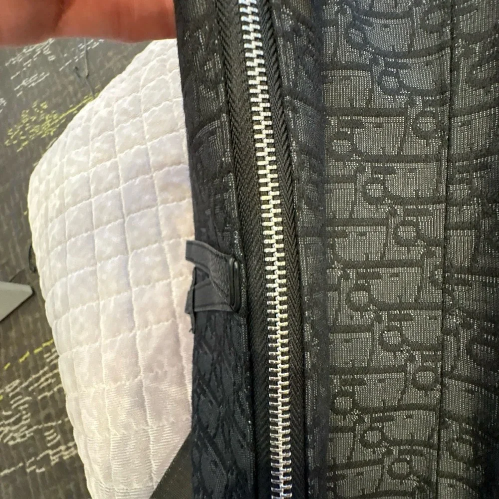 Dior Oblique Jacquard Saddle Bag Black - Picture 4 of 9